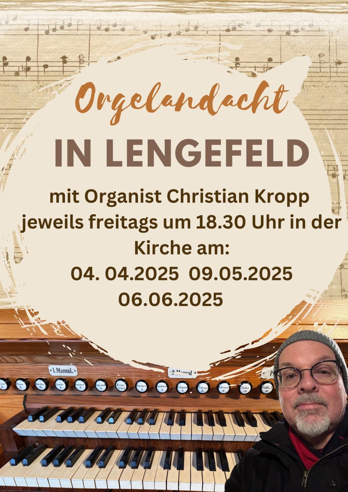 Orgelandacht 4-6.25 Lengefeld | Foto: Canva, Fotos: Christian Kropp Orgelandacht 4-6.25 Lengefeld | Foto: Canva, Fotos: Christian Kropp